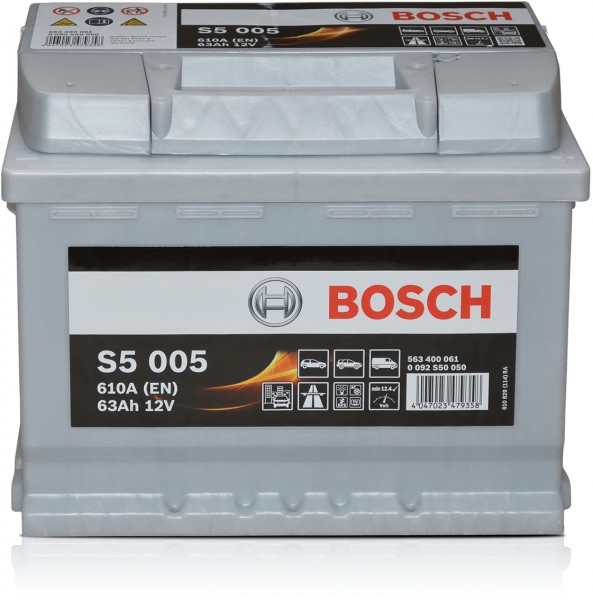 Bosch S5 005 12V 63Ah Zuur 0092S50050
