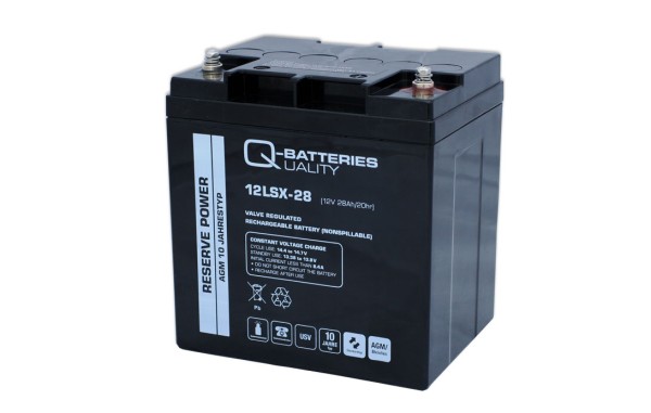 Q-Batteries 12LSX-28 LSX 12V 28Ah AGM