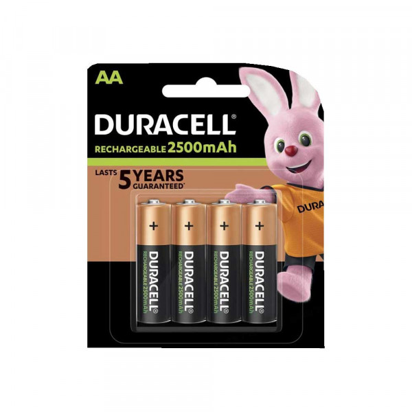 Duracell Oplaadbaar AA 1,2V 2.5Ah Randapparatuur batterij HR6