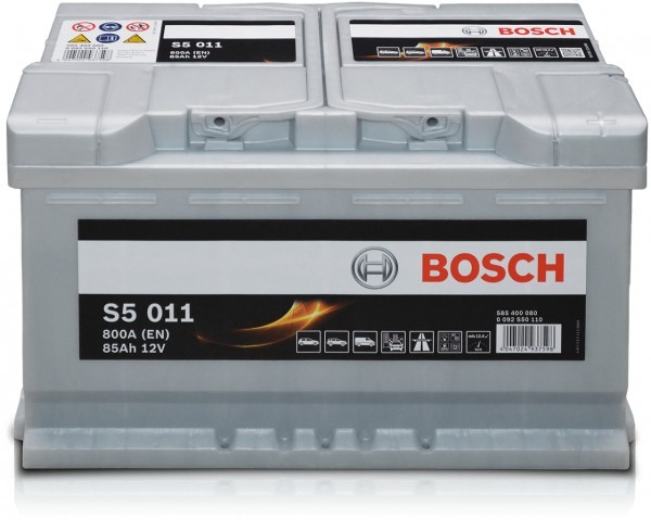 Bosch S5 011 12V 85Ah Zuur 0092S50110