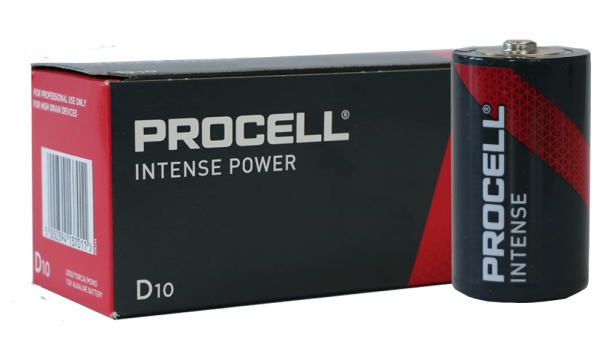 Duracell Procell Alkaline Intense Power LR20 Mono D Battery MN 1300, 1.5V 10 st. (Box)