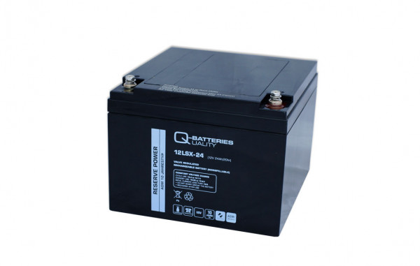Q-Batteries 12LSX-24 LSX 12V 24Ah AGM