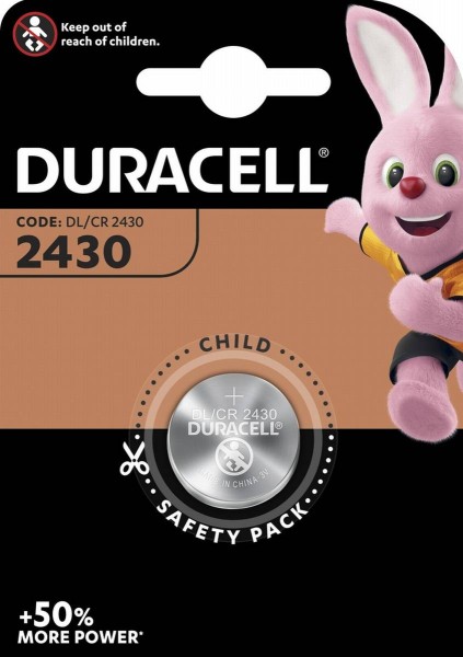 Duracell Knoopcel batterij CR2430 1stuk(s) 3V 0.285Ah