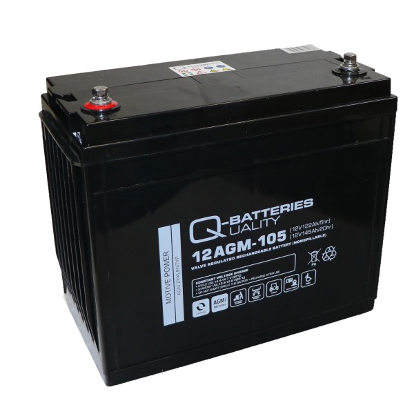 Q-Batteries 12AGM-105 AGM 12V 122Ah AGM