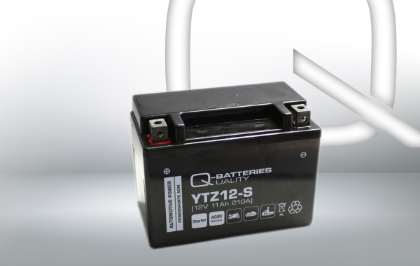 Q-Batteries LTZ12-4 YTZ 12V 11Ah AGM