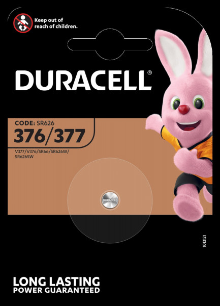 Duracell Long Lasting Power 1,55V 0.028Ah Horloge batterij, Autosleutel batterij D377