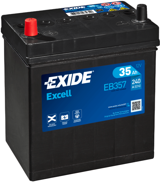Exide EB357 Excell 12V 35Ah Zuur