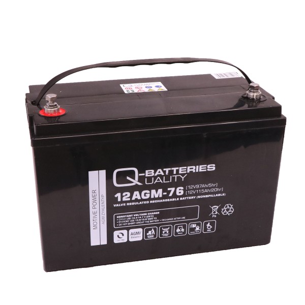 Q-Batteries 12AGM-76 AGM 12V 97Ah AGM