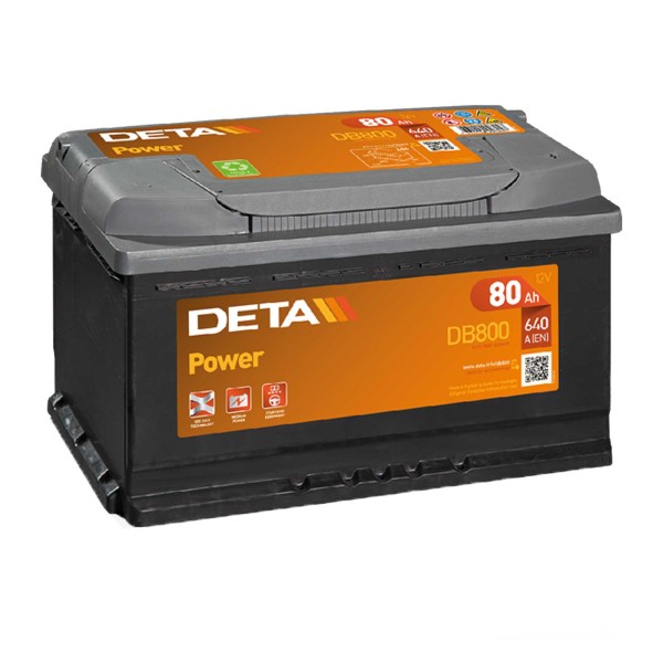 DETA DB800 Power12V 80Ah 640A Autobatterie