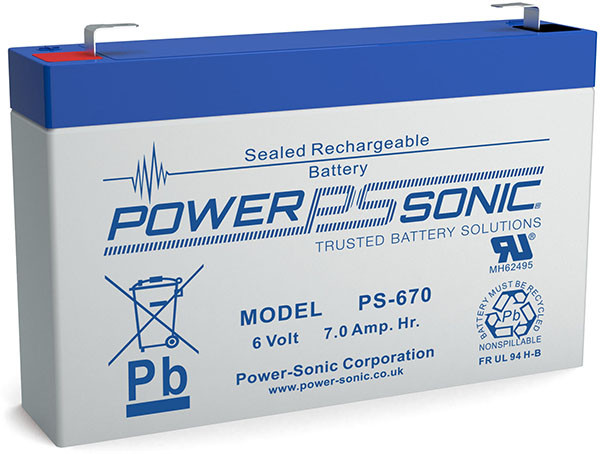 Powersonic PS-670 PS 6V 7Ah AGM
