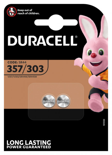 Duracell Knoopcel batterij D357 2stuk(s) 1.55V 0.19Ah