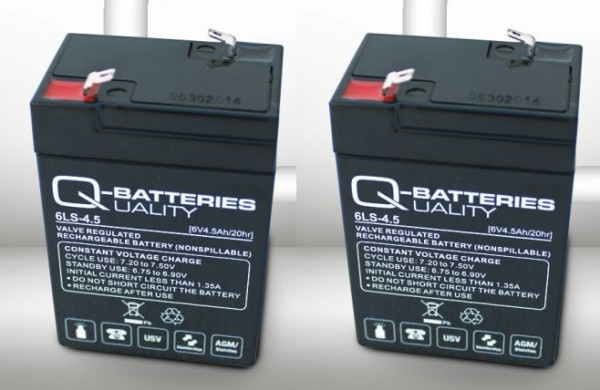 Q-Batteries 6LS-4.5 LS 6V 4.5Ah AGM