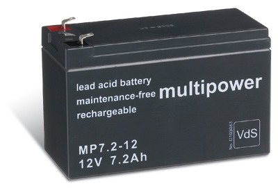 Multipower MP7.2-12 MP 12V 7.2Ah AGM