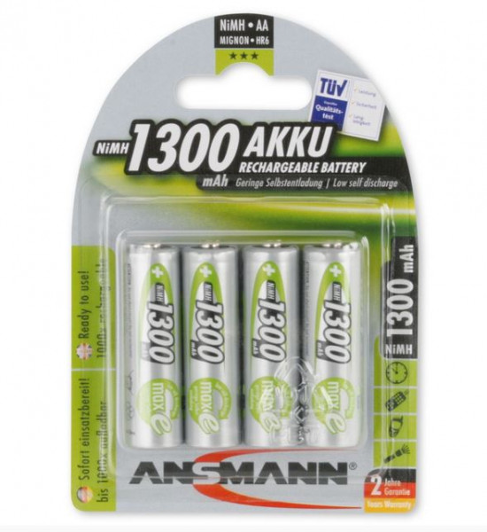 Ansmann AA batterij 5030792 4stuk(s) 1.2V 1.3Ah