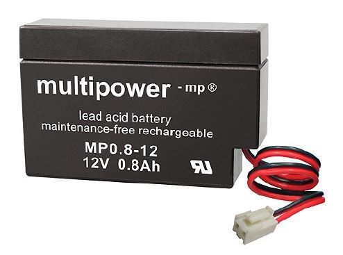 Multipower MP0.8-12JST MP 12V 0.8Ah AGM