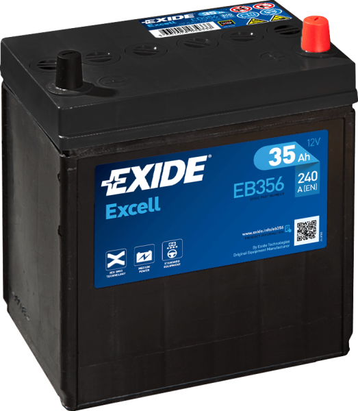 Exide EB356 Excell 12V 35Ah Zuur