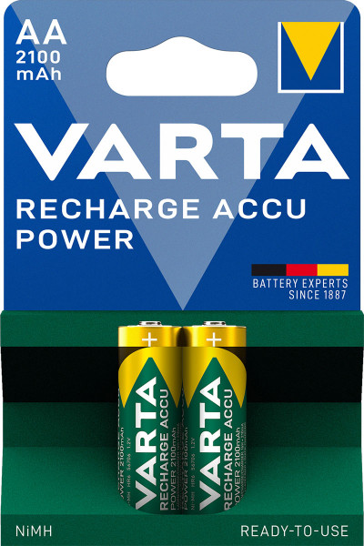 Varta AA Batterij 56706101402 2stuk(s) 1.2V 2.1Ah