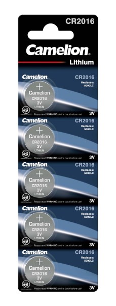 Camelion Ultimate Power 3 0.025Ah Horloge batterij, Autosleutel batterij CR2016-BP5