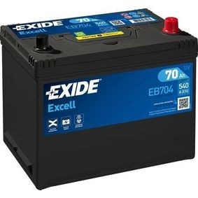 Exide EB704 Excell 12V 70Ah Zuur