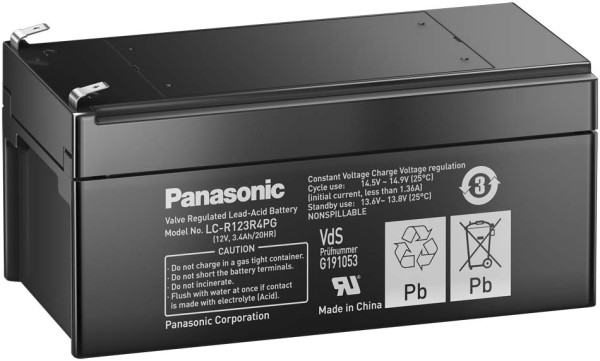 Panasonic LC-R123R4PG LC-R 12V 3.4Ah AGM