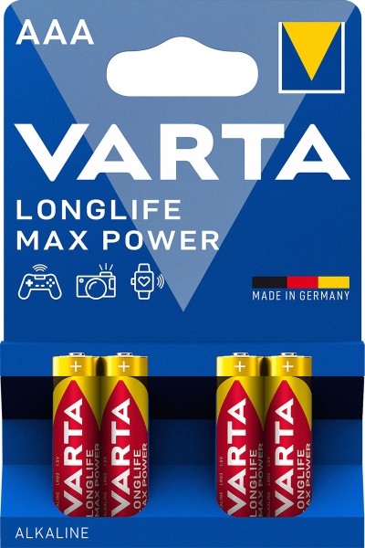 Varta AAA batterij LR03 4stuk(s) 1.5V 1.27Ah