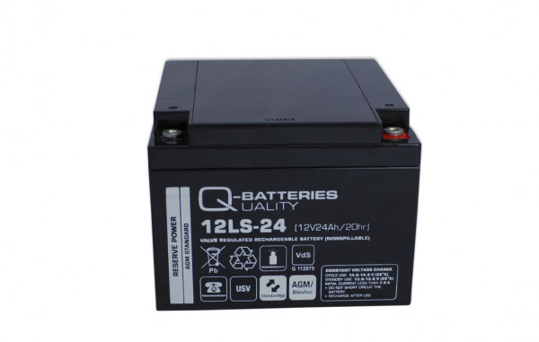 Q-Batteries 12LS-24 LS 12V 24Ah AGM