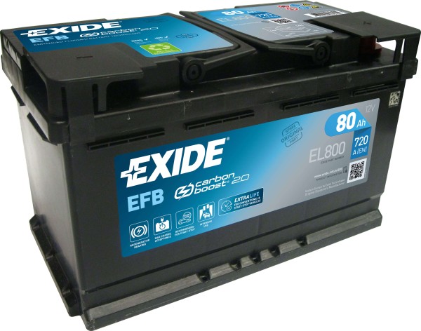 Exide EL800 Start-Stop 12V 80Ah EFB