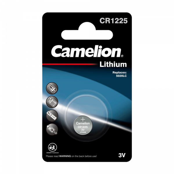Camelion CR1225 lithiumknopcel (1 blisterverpakking) UN3090