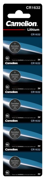 Camelion Knoopcel batterij CR1632-BP5 5stuk(s) 3 0.025Ah