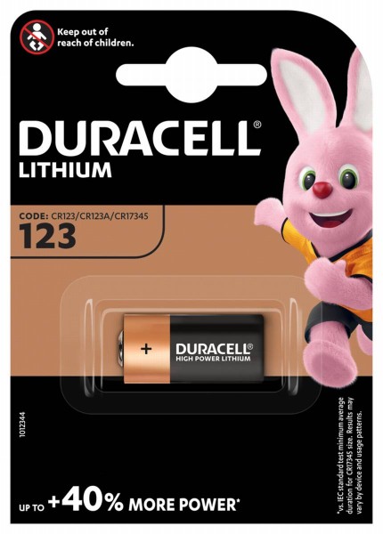 Duracell Lithium batterij CR123A 1stuk(s) 3V 1.6Ah