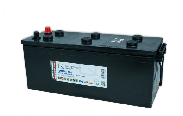 Q-Batteries 12SEM-137 SEM 12V 137Ah Zuur
