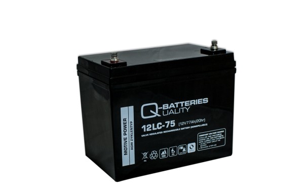 Q-Batteries 12LC-75 LC 12V 77Ah AGM