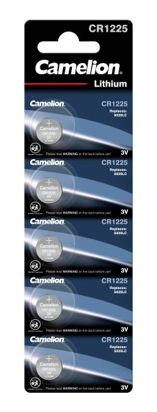 Camelion Ultimate Power 3 0.025Ah Horloge batterij, Autosleutel batterij CR1225-BP5