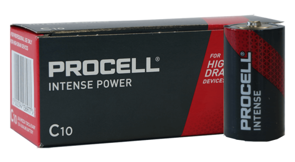 Duracell Procell Alkaline Intense Power LR14 Baby C Batterij MN 1400. 1.5V 10 stuks. (Box)
