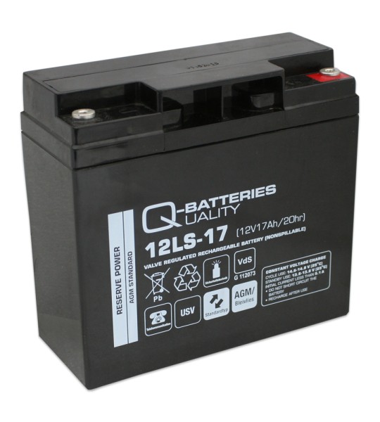 Q-Batteries 12LS-17 LS 12V 17Ah AGM