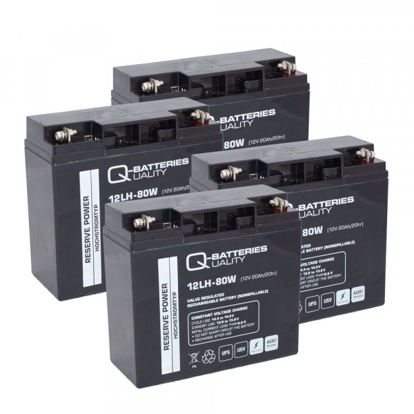 Q-Batteries 12LH-80W LH 12V 20Ah AGM