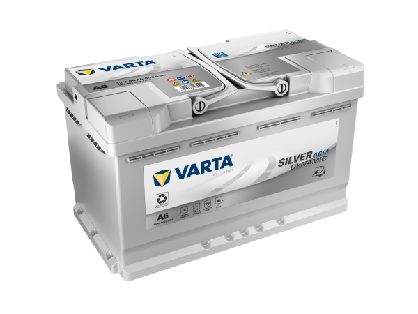 VARTA A6 Silver Dynamic AGM XEV ready 12V 80Ah 800A auto-accu (F21)