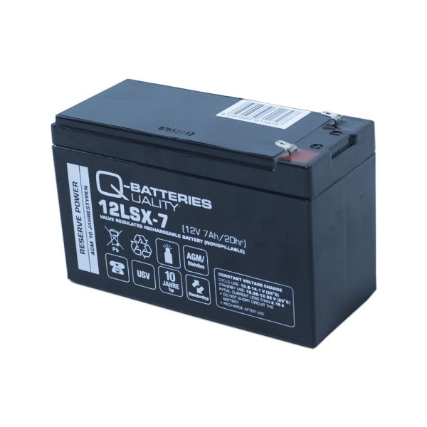Q-Batteries 12LSX-7 F1 LSX 12V 7Ah AGM