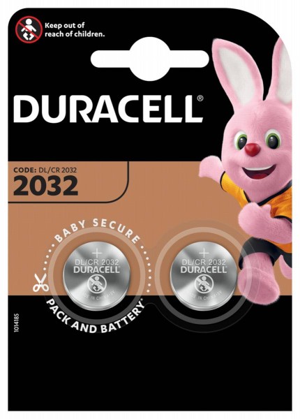 Duracell Knoopcel batterij CR2032 2stuk(s) 3V 0.22Ah